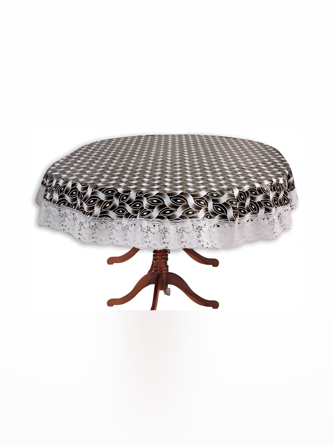 

Stylista Brown Waterproof Oval 2-Seater Table Cover, Grey