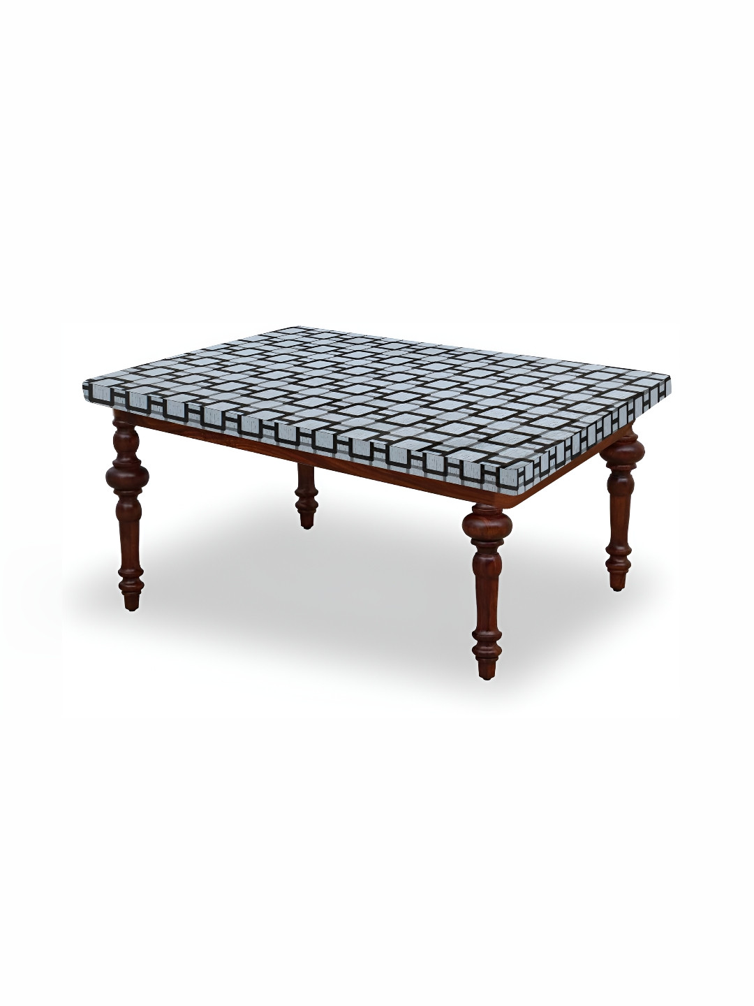 

Stylista Grey & Black Geometric Printed Waterproof 1.37 m x 81.28 cm Rectangle Table Cover