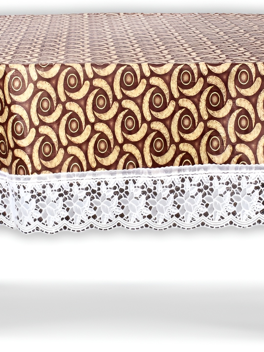 

Stylista Brown Waterproof Plastic Oval 8-Seater Table Cover