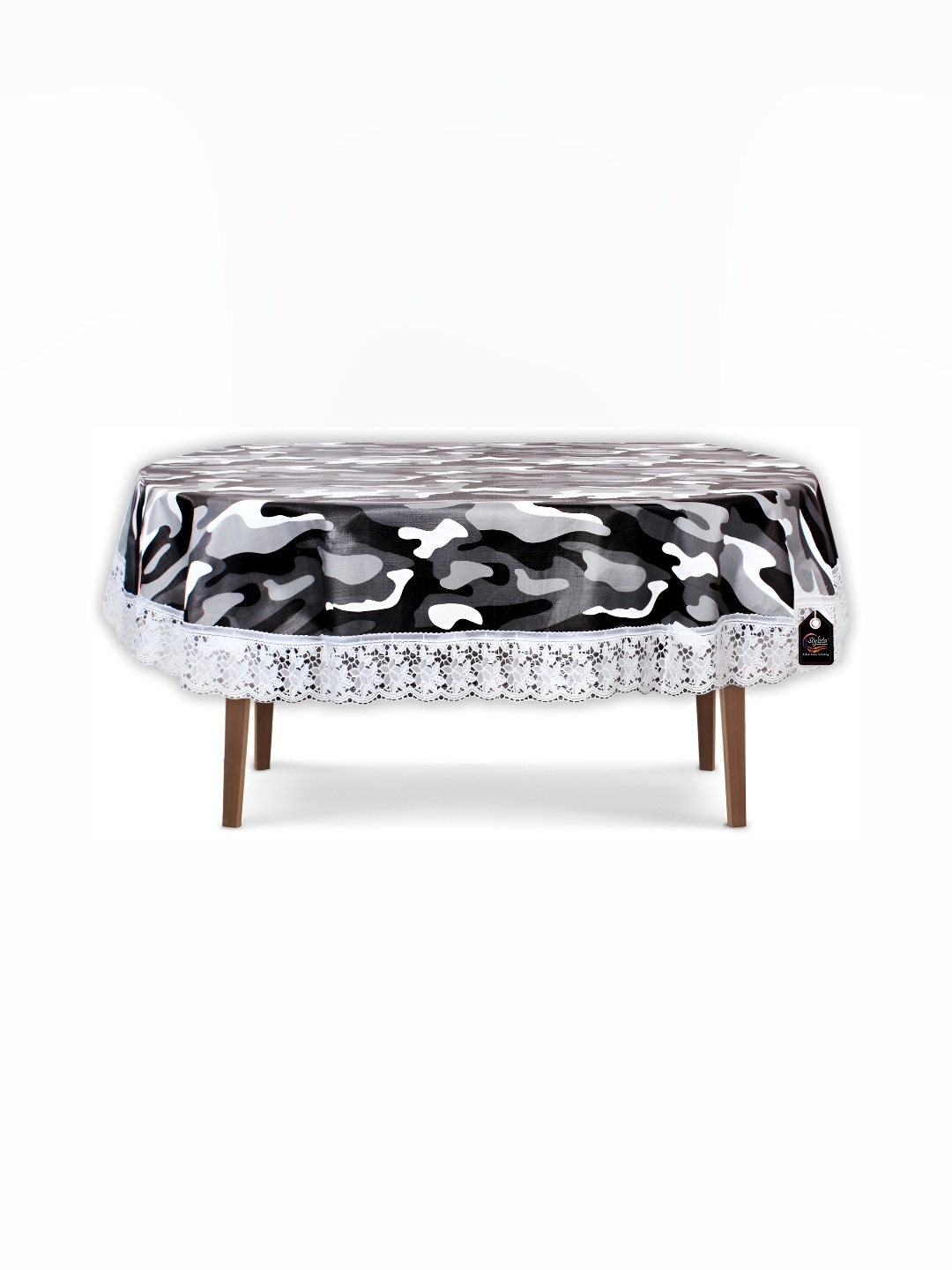 

Stylista Black 12 Pieces Printed Waterproof Table Cover