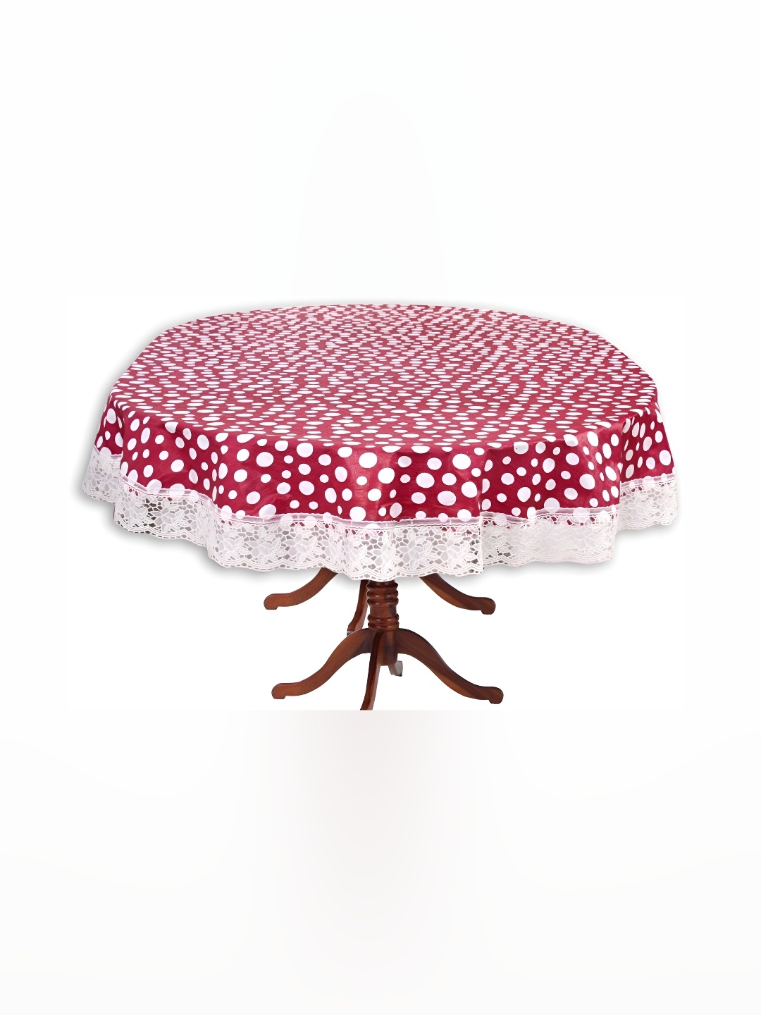 

Stylista Pink Waterproof Plastic Oval 8-Seater Table Cover