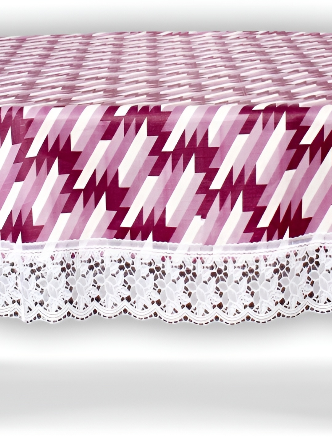 

Stylista Purple & White Abstract Printed Waterproof Oval 10 Seater Table Cover