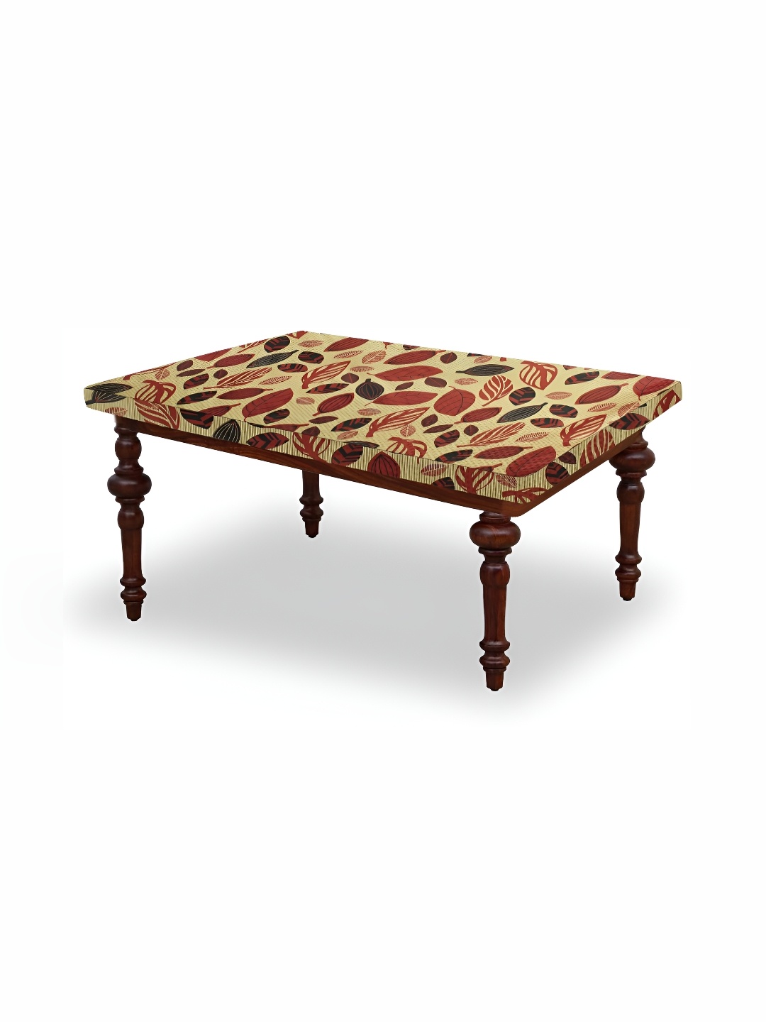 

Stylista Yellow 4 Pieces Floral Printed Waterproof Table Cover