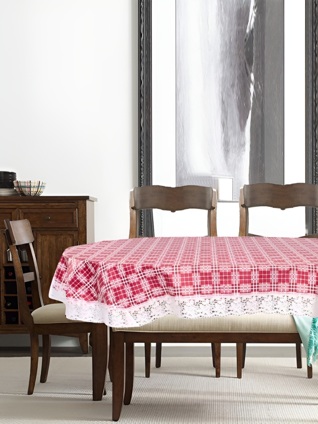 

Stylista Pink Waterproof Oval 8-Seater Table Cover