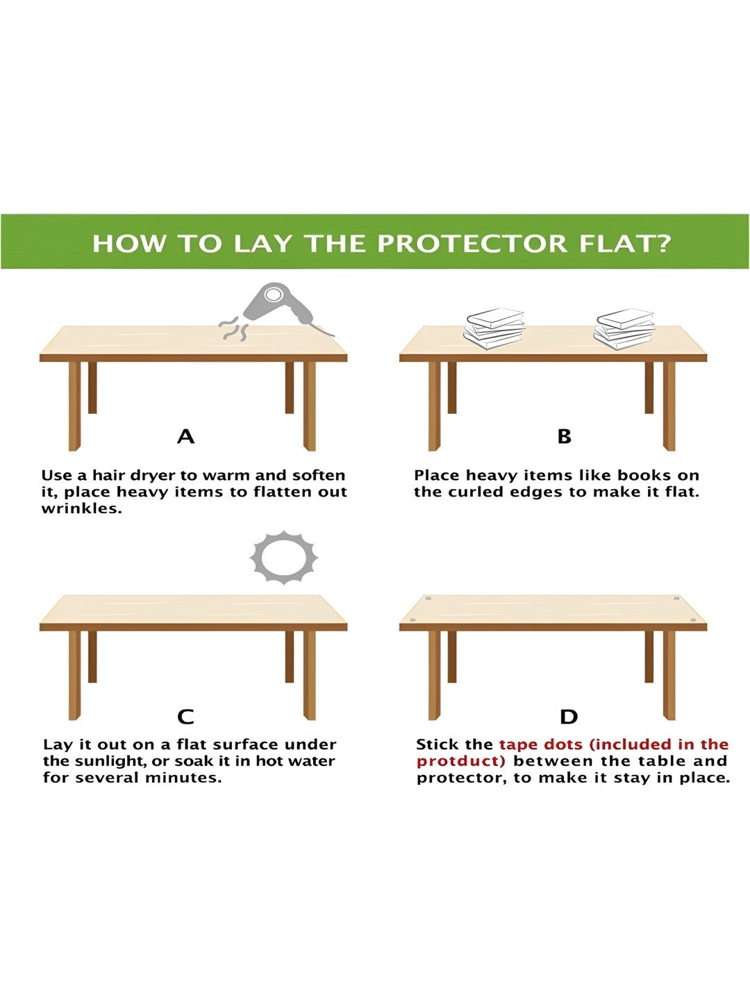 

Stylista Transparent Waterproof 4-Seater Rectangular Table Cover