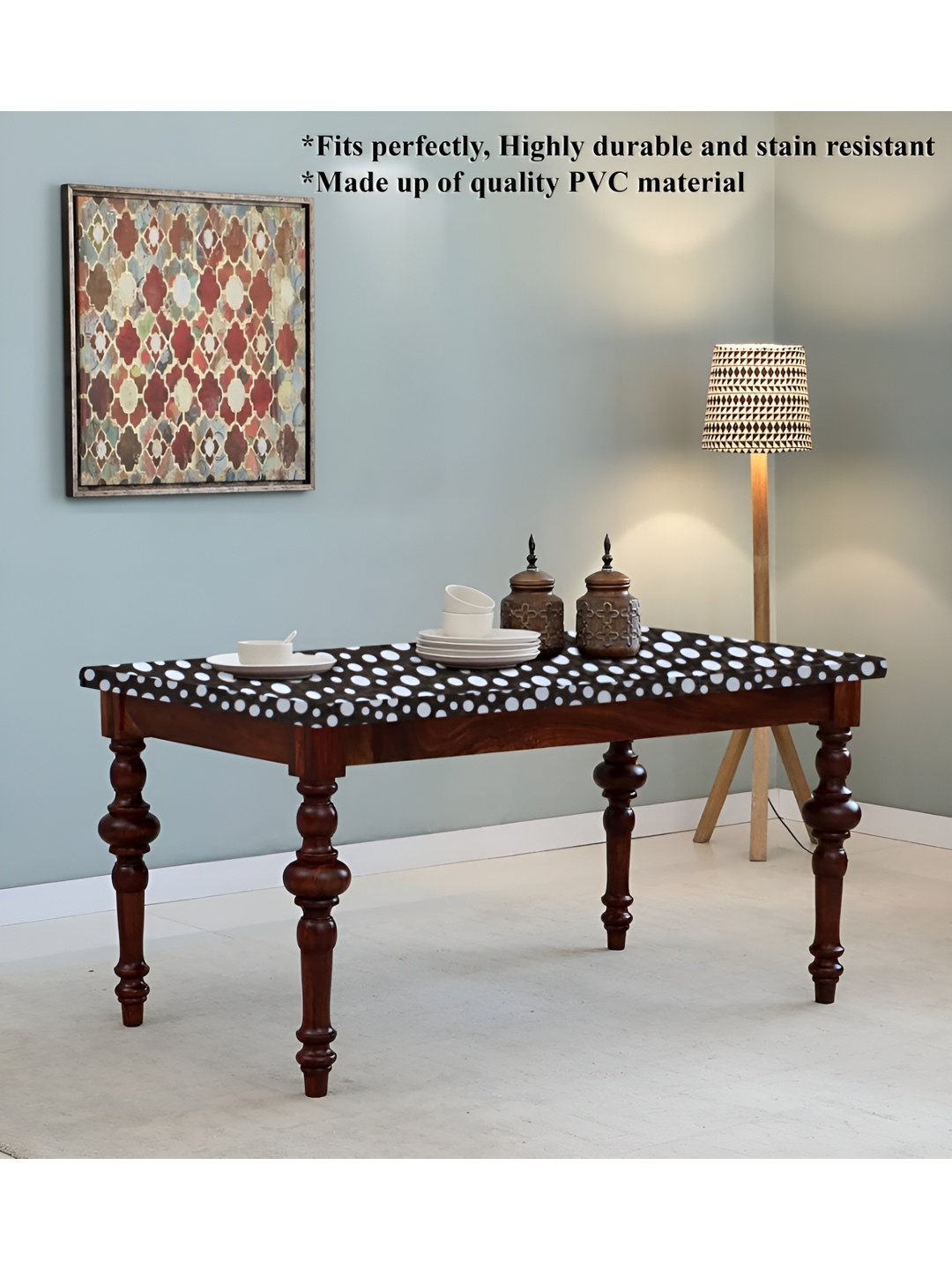 

Stylista Black Waterproof 4-Seater Table Cover