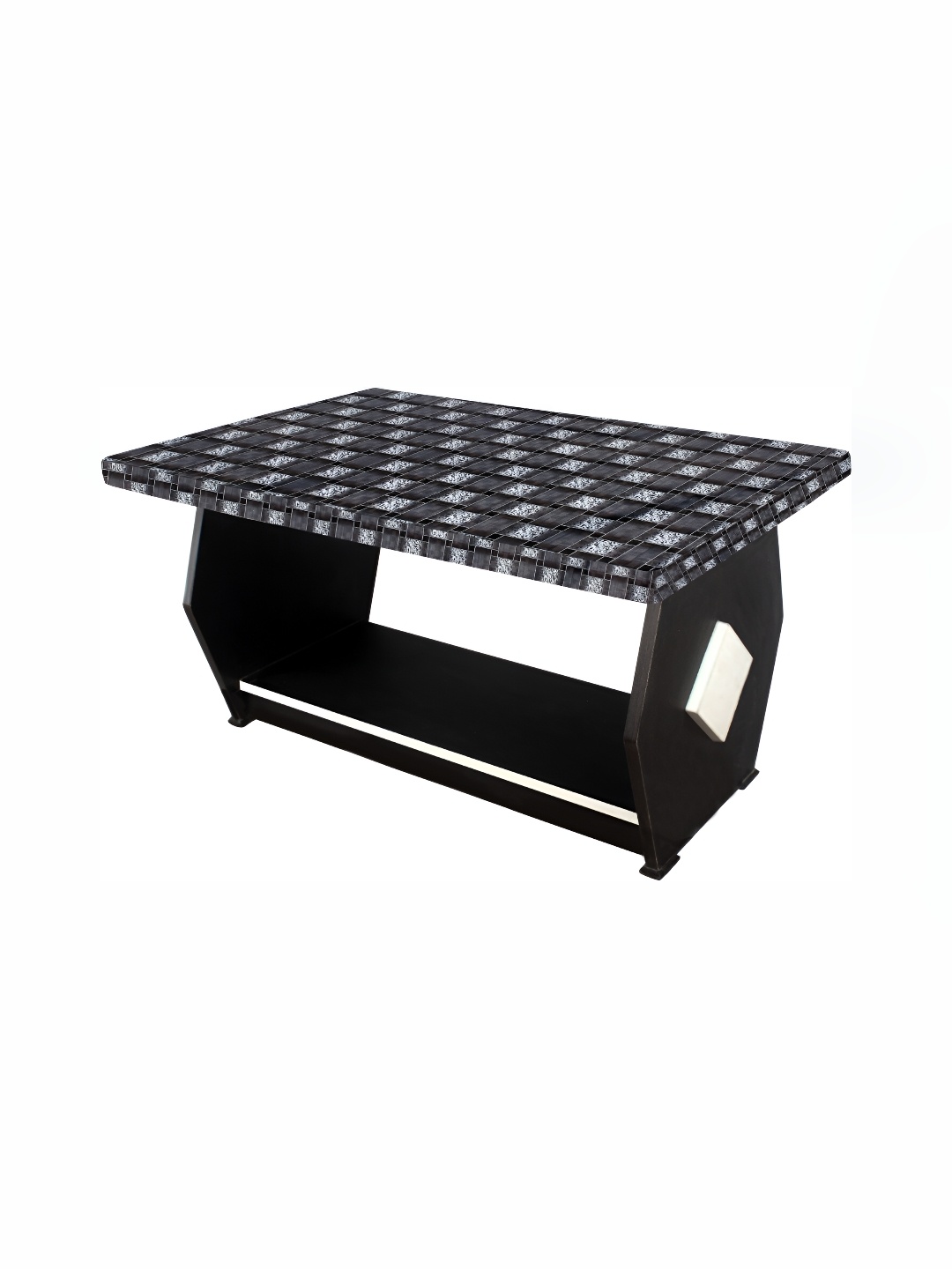 

Stylista Grey & White Printed Waterproof Rectangular 2-Seater Table Cover
