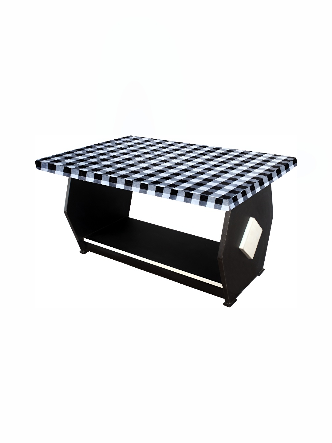

Stylista Black & White Checked Waterproof 2 Seater Table Cover