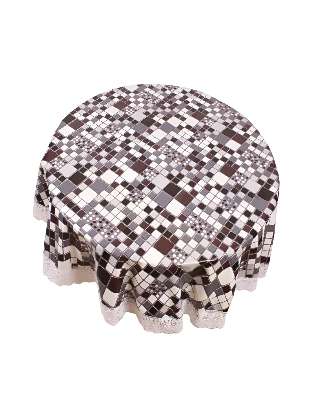 

Stylista Brown Waterproof Round 6-Seater Table Cover