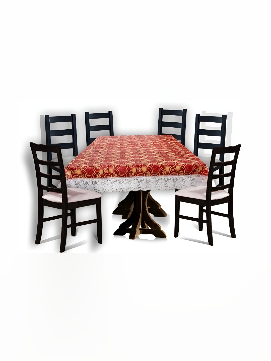 

Stylista Brown & White Geometric Waterproof Rectangle 6-Seater Table Cover