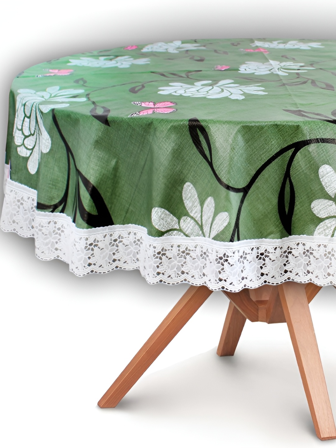 

Stylista Green & White Floral Waterproof Round 2 Seater Table Cover