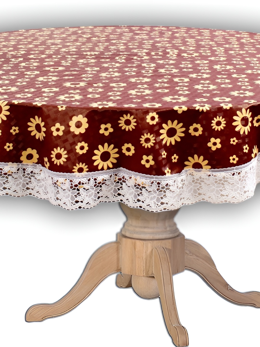 

Stylista Brown & Beige Floral Waterproof Round 4 Seater Table Cover