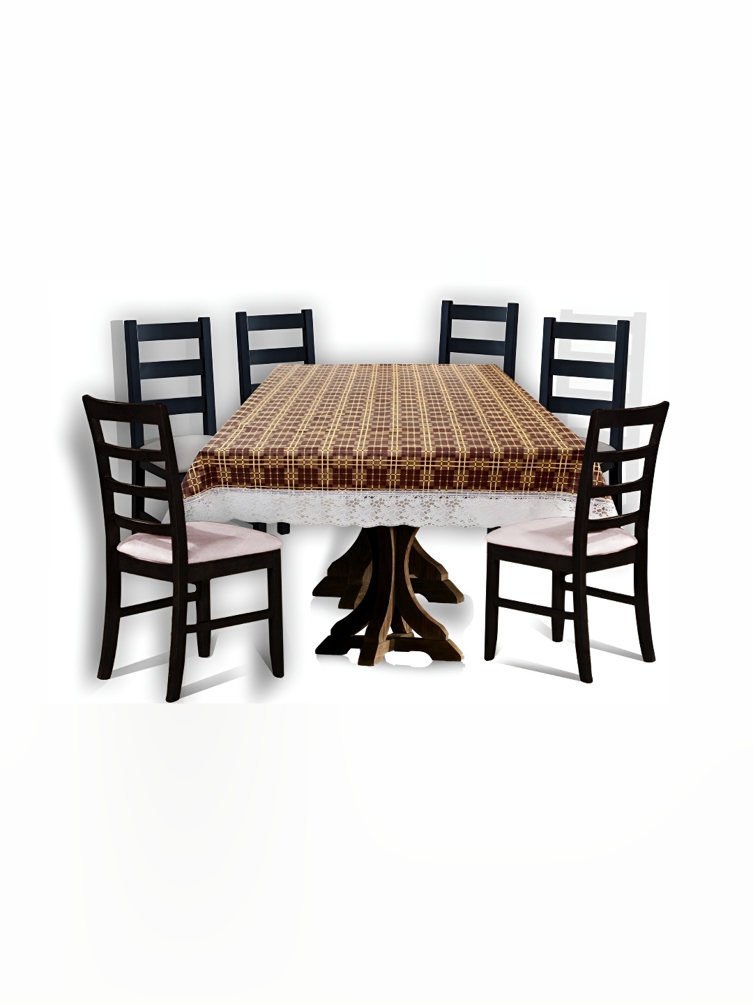 

Stylista Brown 6 Pieces Printed Waterproof Table Cover
