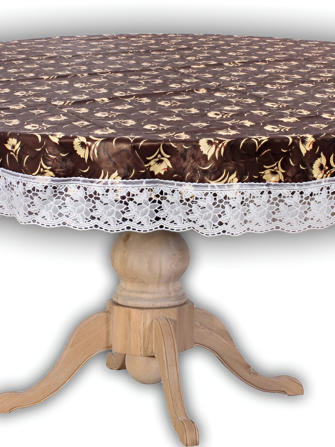 

Stylista Brown & yellow Waterproof Round 4-Seater Table Cover