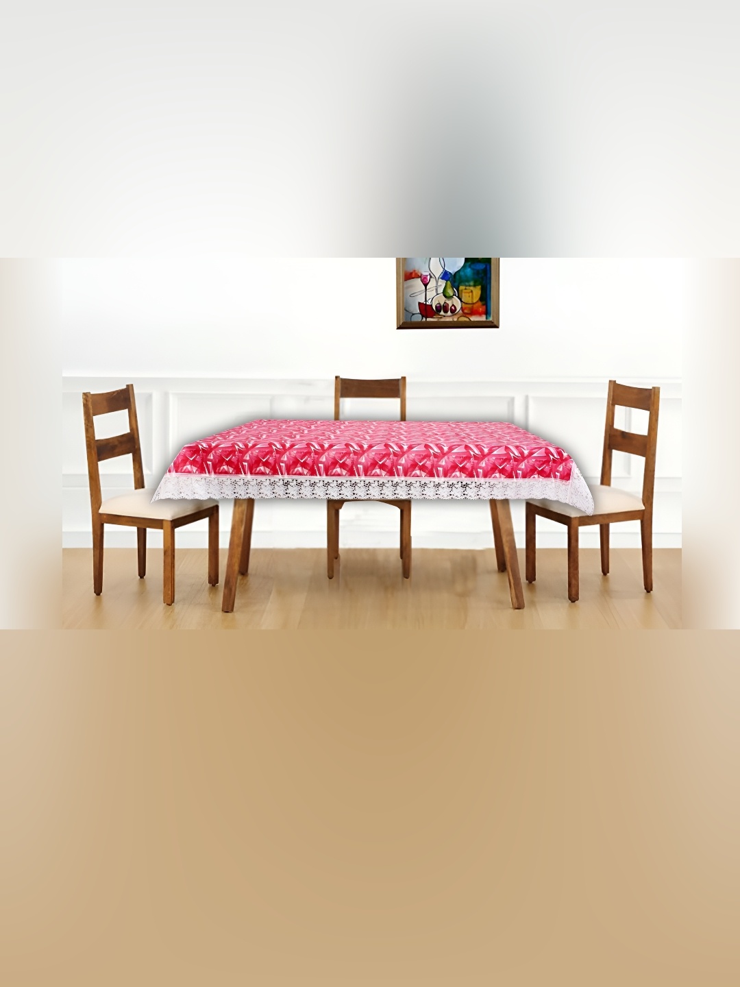 

Stylista Red & White Printed 1.98 m x 1.98 m Waterproof Rectangle Table Cover