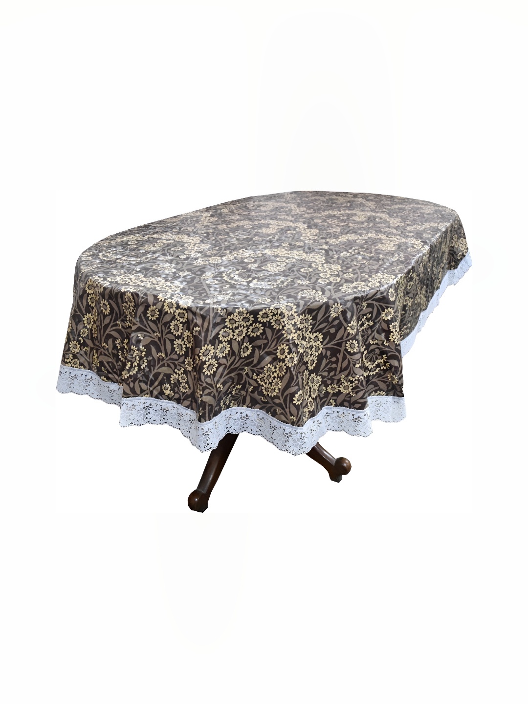

Stylista Brown & Beige Floral Waterproof Oval 6 Seater Table Cover