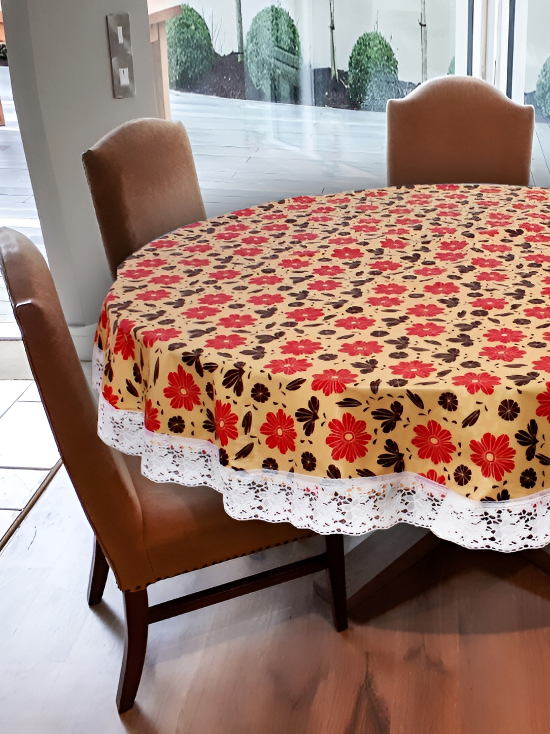 

Stylista Brown 6 Pieces Printed Waterproof Table Cover