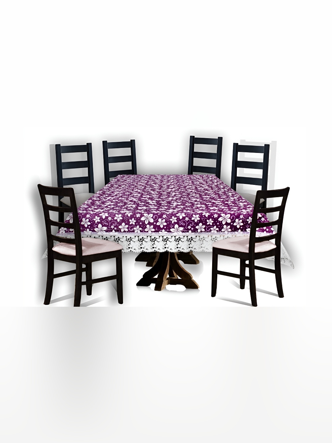 

Stylista Purple & White Floral Waterproof 6 Seater Table Cover