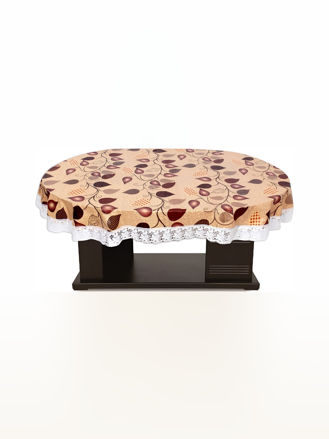

Stylista Brown & Black floral Printed Waterproof Table Cover