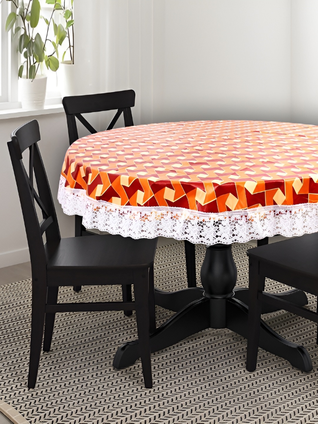 

Stylista Brown 8 Pieces Printed Waterproof Table Cover