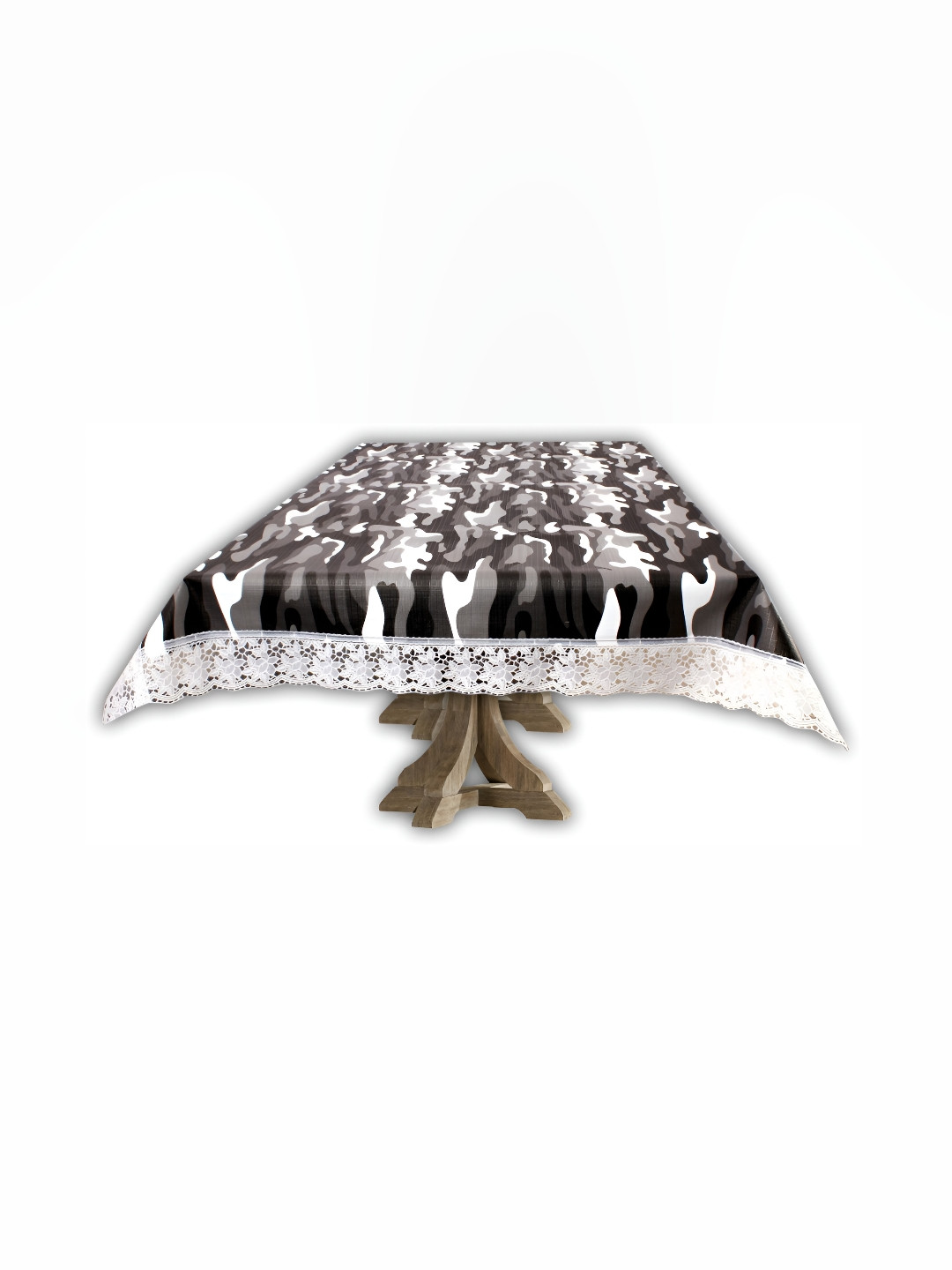 

Stylista Black & White Rectangle Waterproof 4-Seater Table Cover