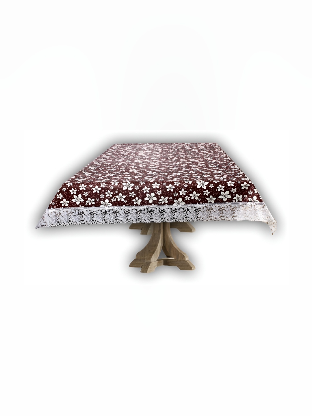 

Stylista Brown & White Floral Waterproof 4 Seater Table Cover