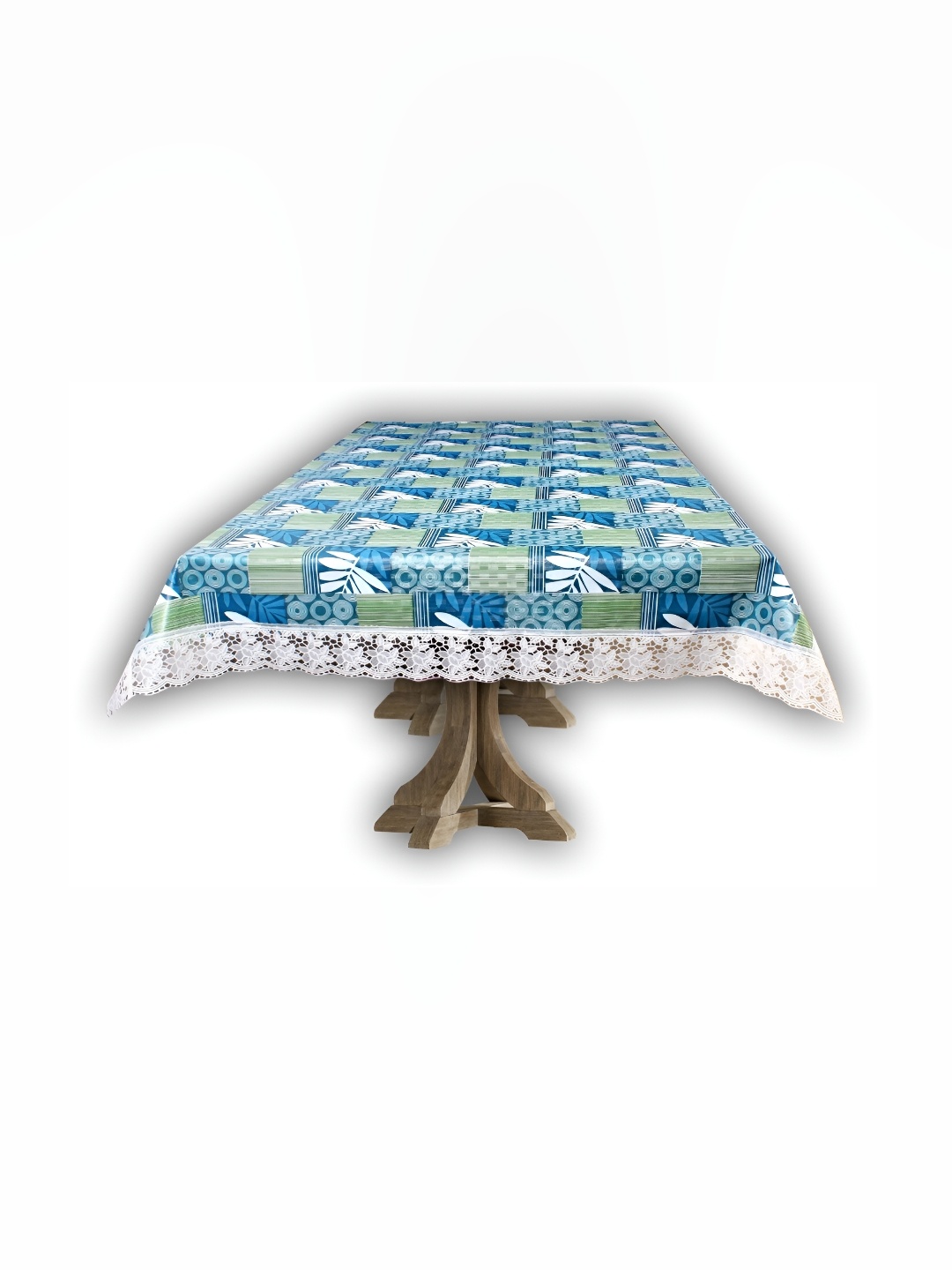 

Stylista Blue & White Floral Waterproof 10 Seater Rectangle Table Cover