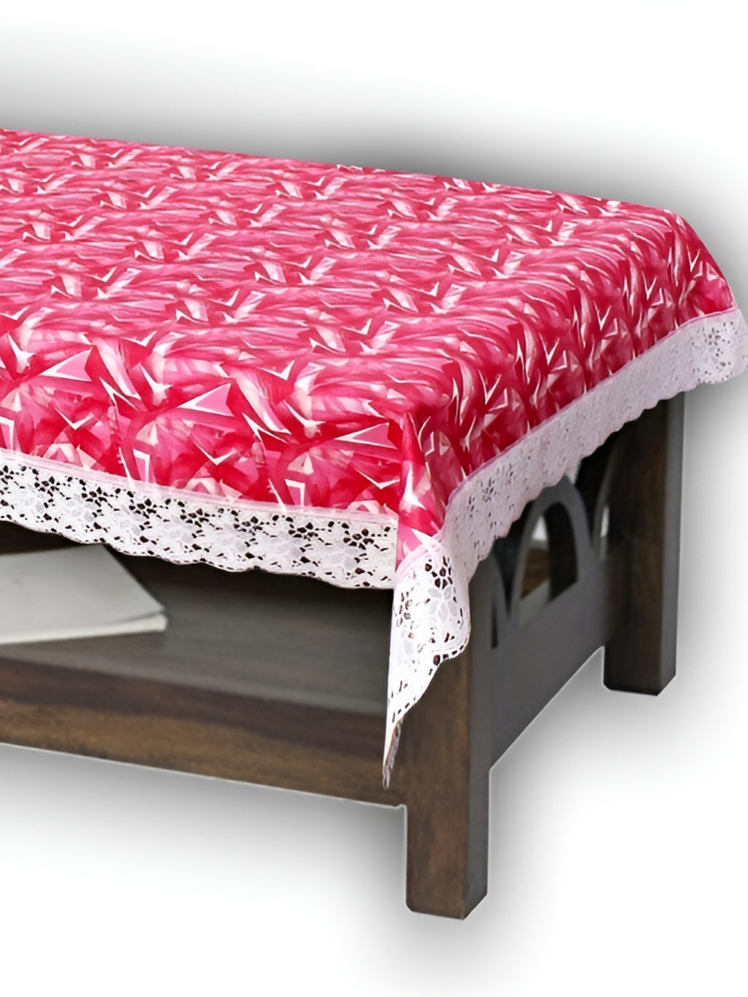 

Stylista Pink 2 Pieces Printed Waterproof Table Cover