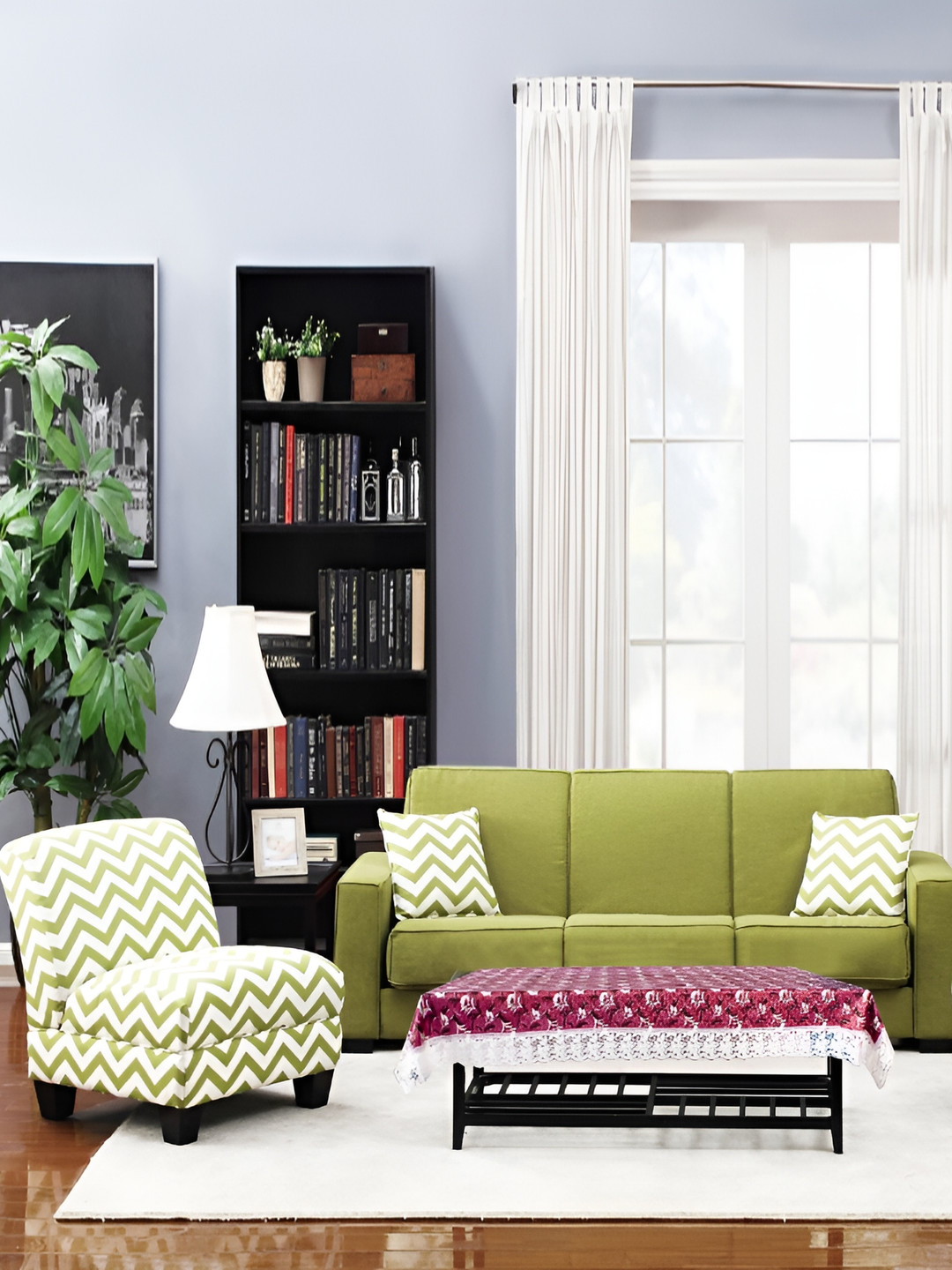 

Stylista Maroon & White Floral Printed Waterproof 2 Seater Table Cover