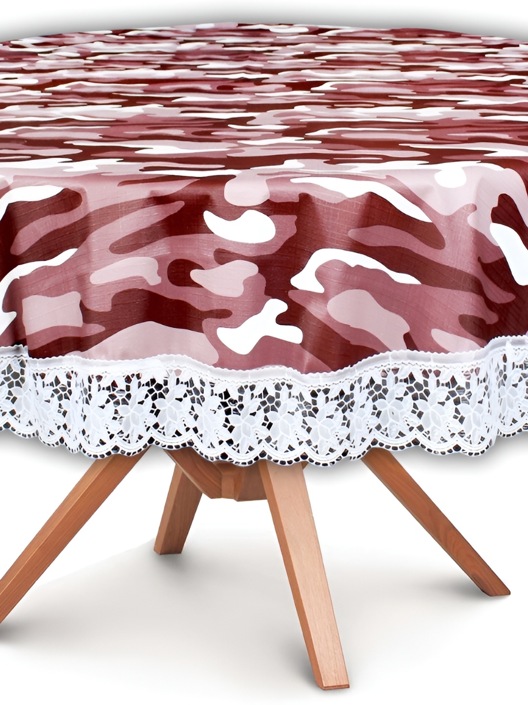 

Stylista Brown & White Waterproof Round 8 Seater Table Cover