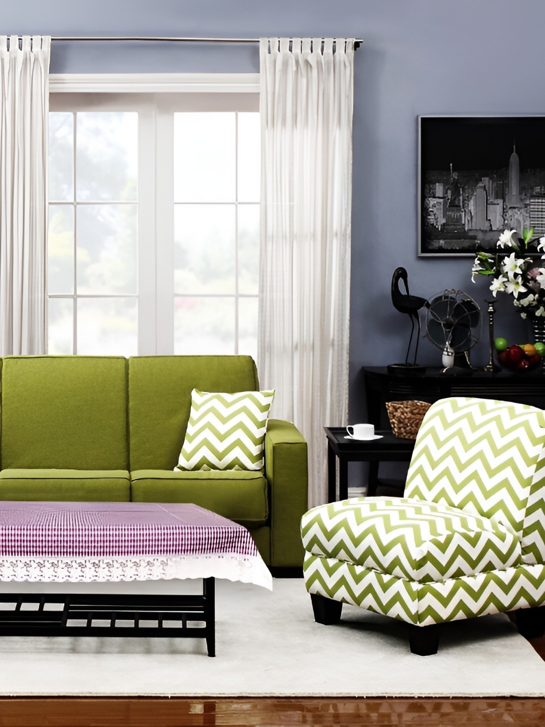 

Stylista Purple Waterproof 2-Seater Table Cover