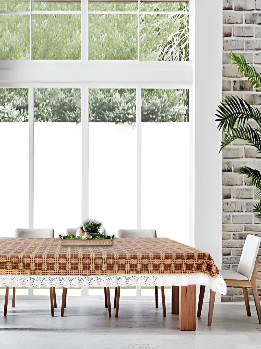 

Stylista Brown 8 Pieces Printed Waterproof Table Cover