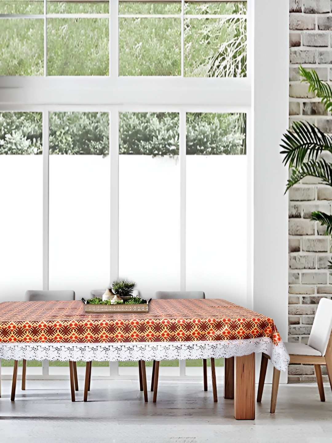 

Stylista Orange Waterproof 8-Seater Table Cover
