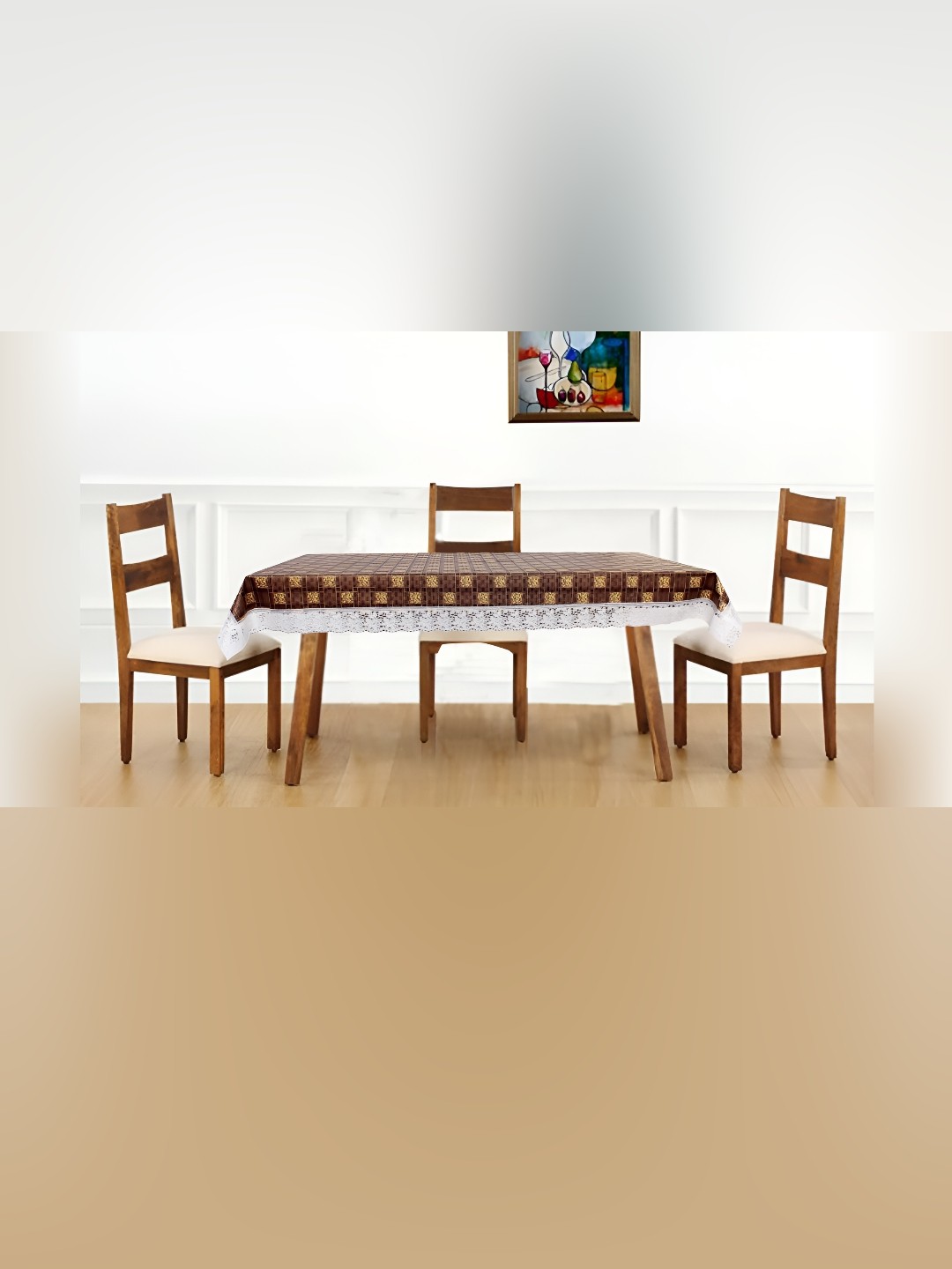 

Stylista Brown Waterproof 4-Seater Rectangular Table Cover
