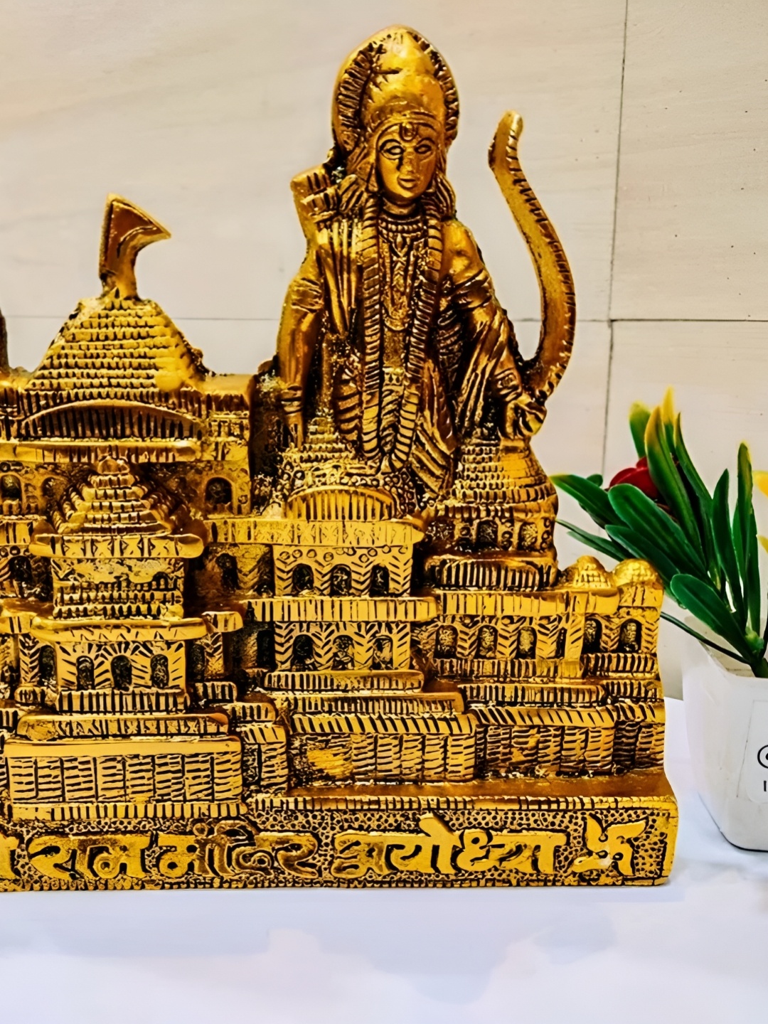 

Fashion Bizz Gold-Toned Metal Religious Idol Showpiece