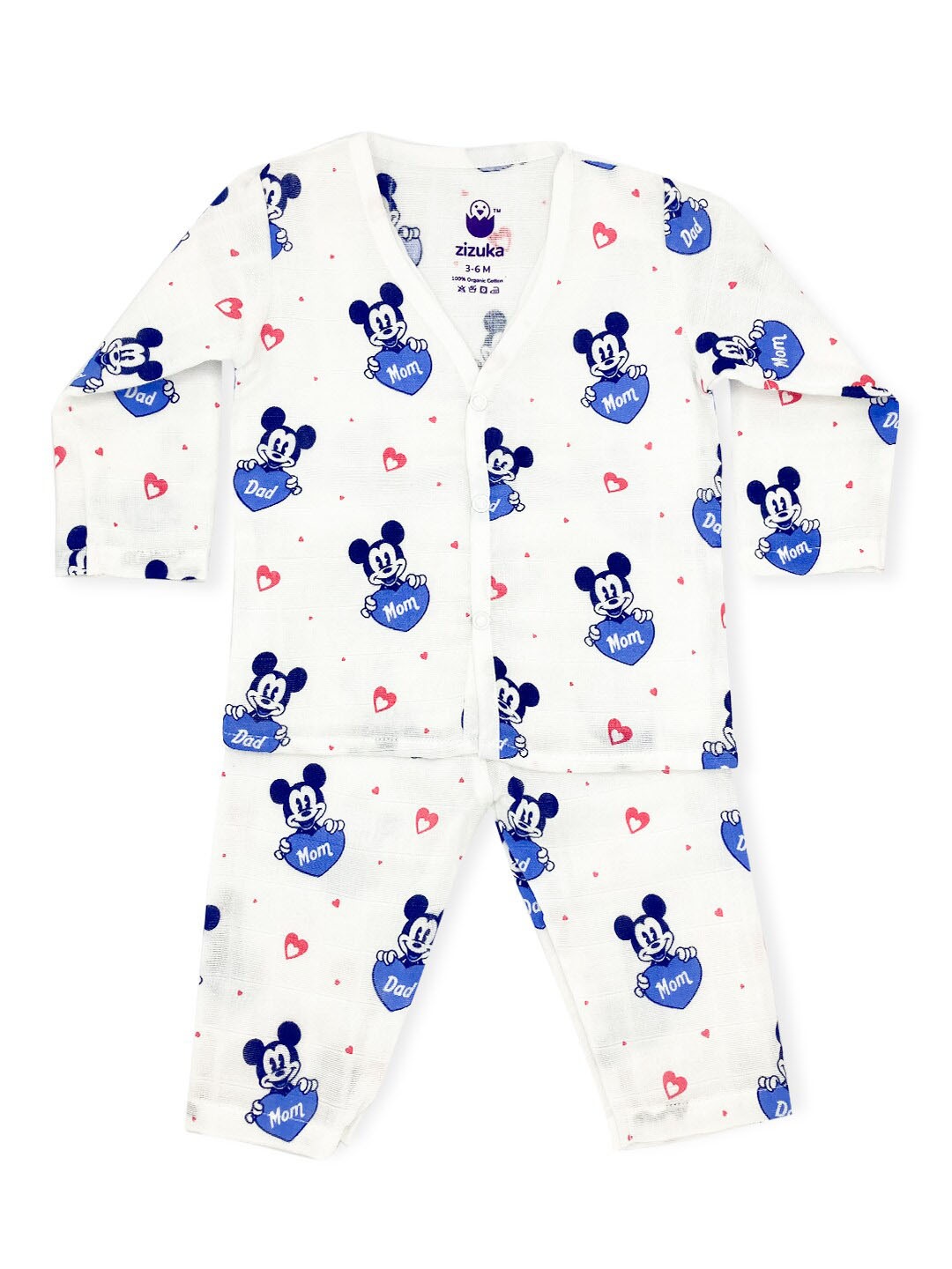 

BAESD Printed Shirt & Trousers Clothing Set, Blue