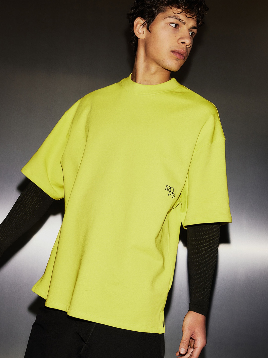 

H&M Pure Cotton DryMove Sweatshirt Sports Top, Green