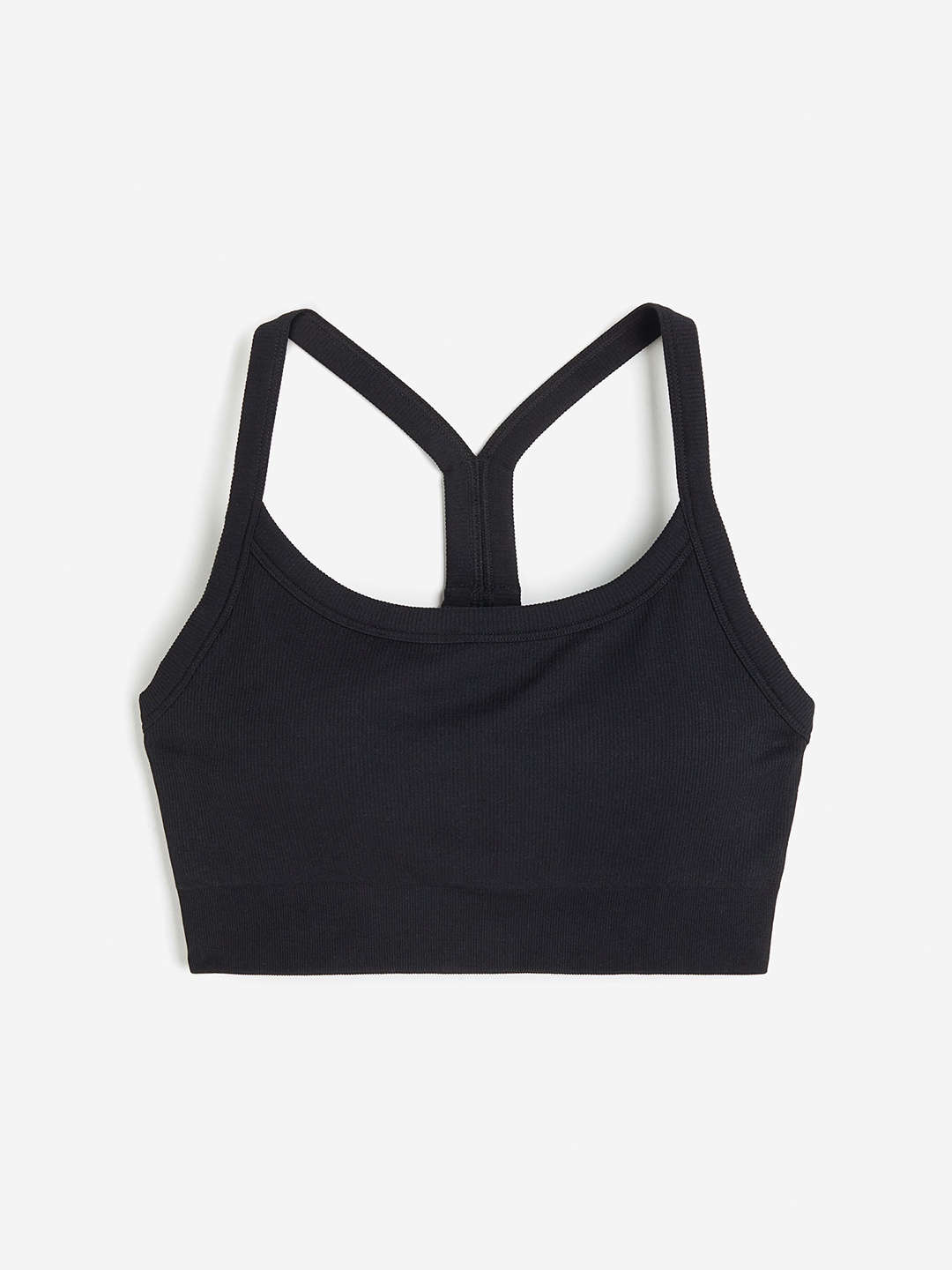

H&M Women Drymove Seamless Medium Support Sports Bra, Black