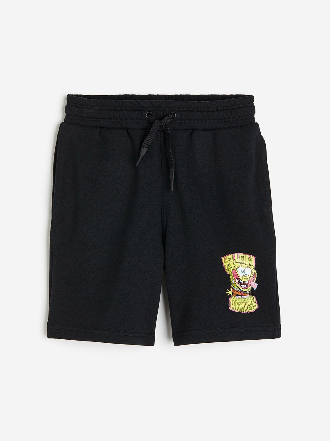 

H&M Boys Print-Motif Sweatshorts, Black