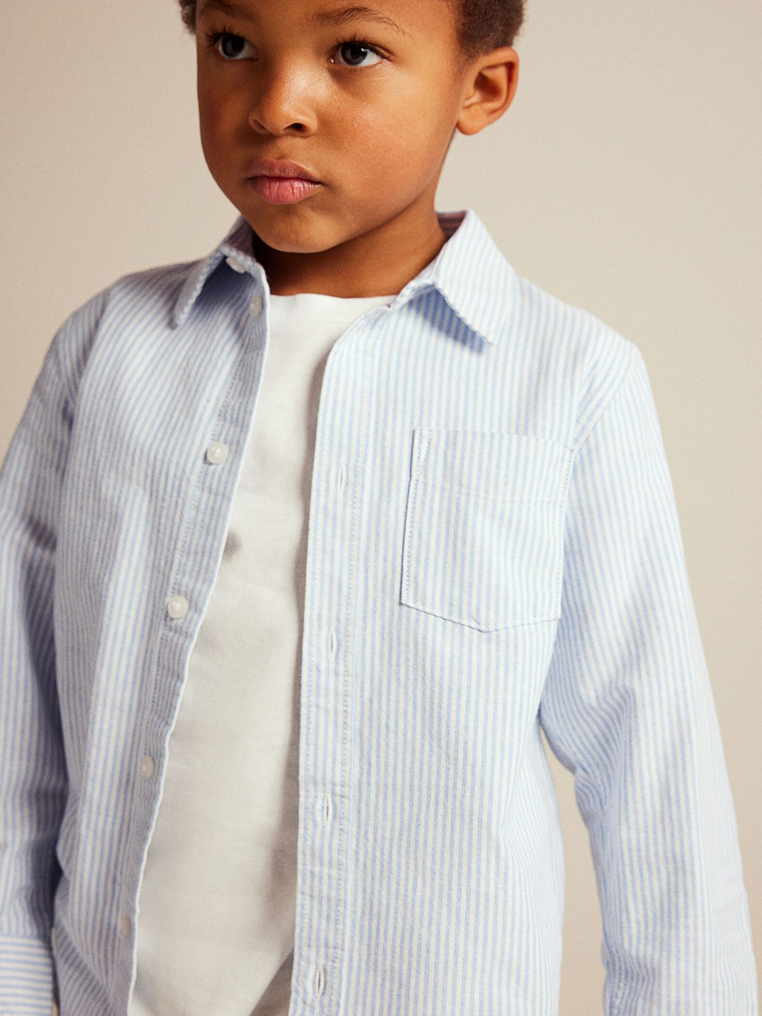 

H&M Boys Cotton Oxford Shirt, Blue