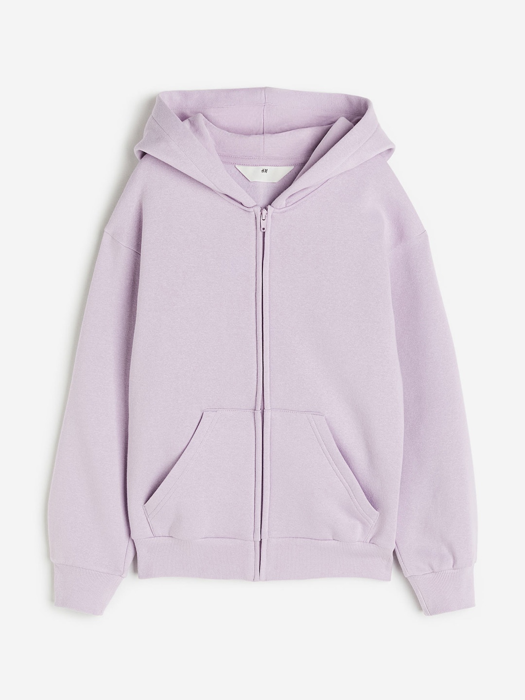 

H&M Girls Oversized Zip-Through Hoodie, Purple