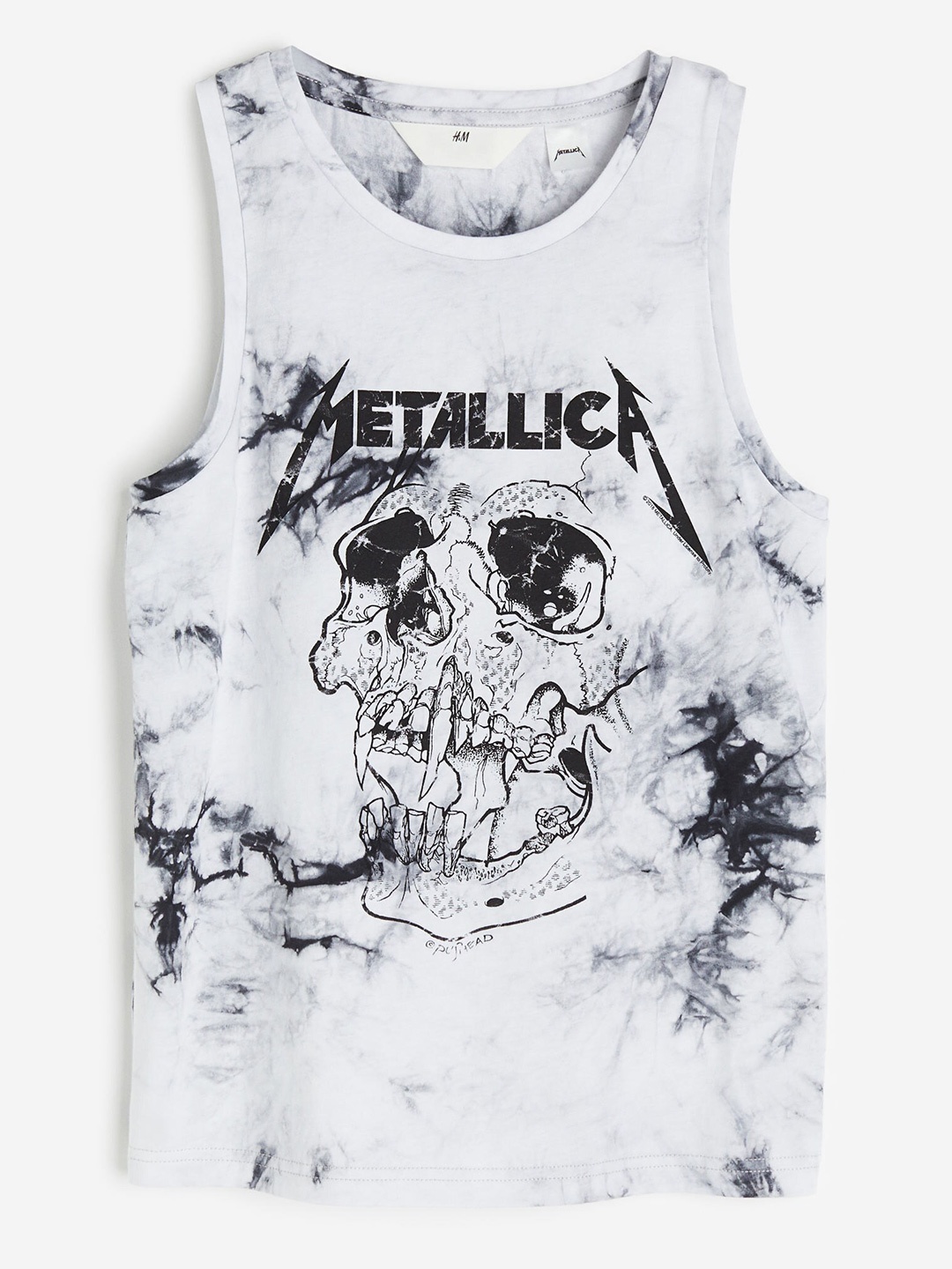

H&M Boys Pure Cotton Graphic Printed Vest Top, Grey