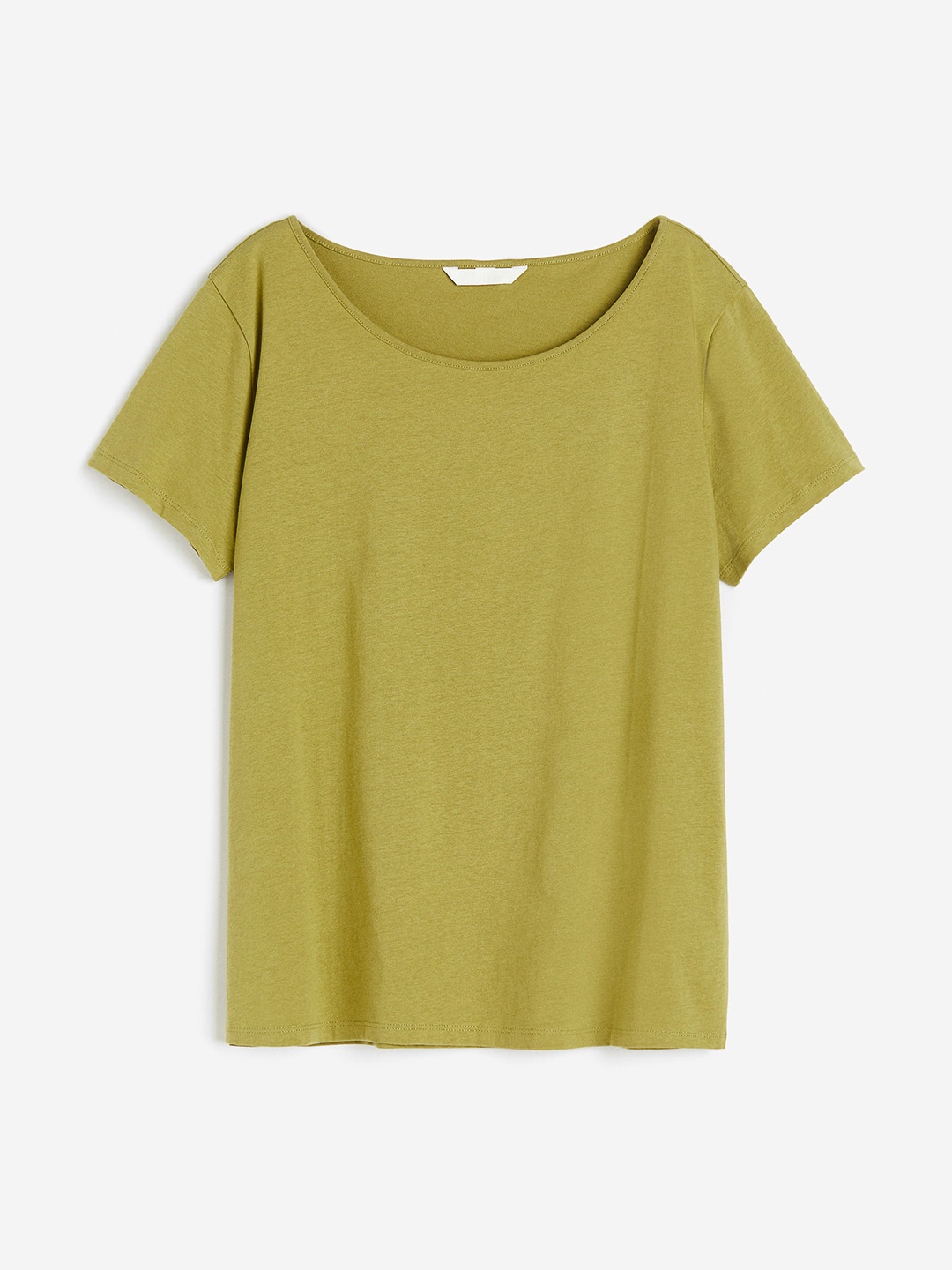 

H&M Women Pure Cotton T-shirt, Green