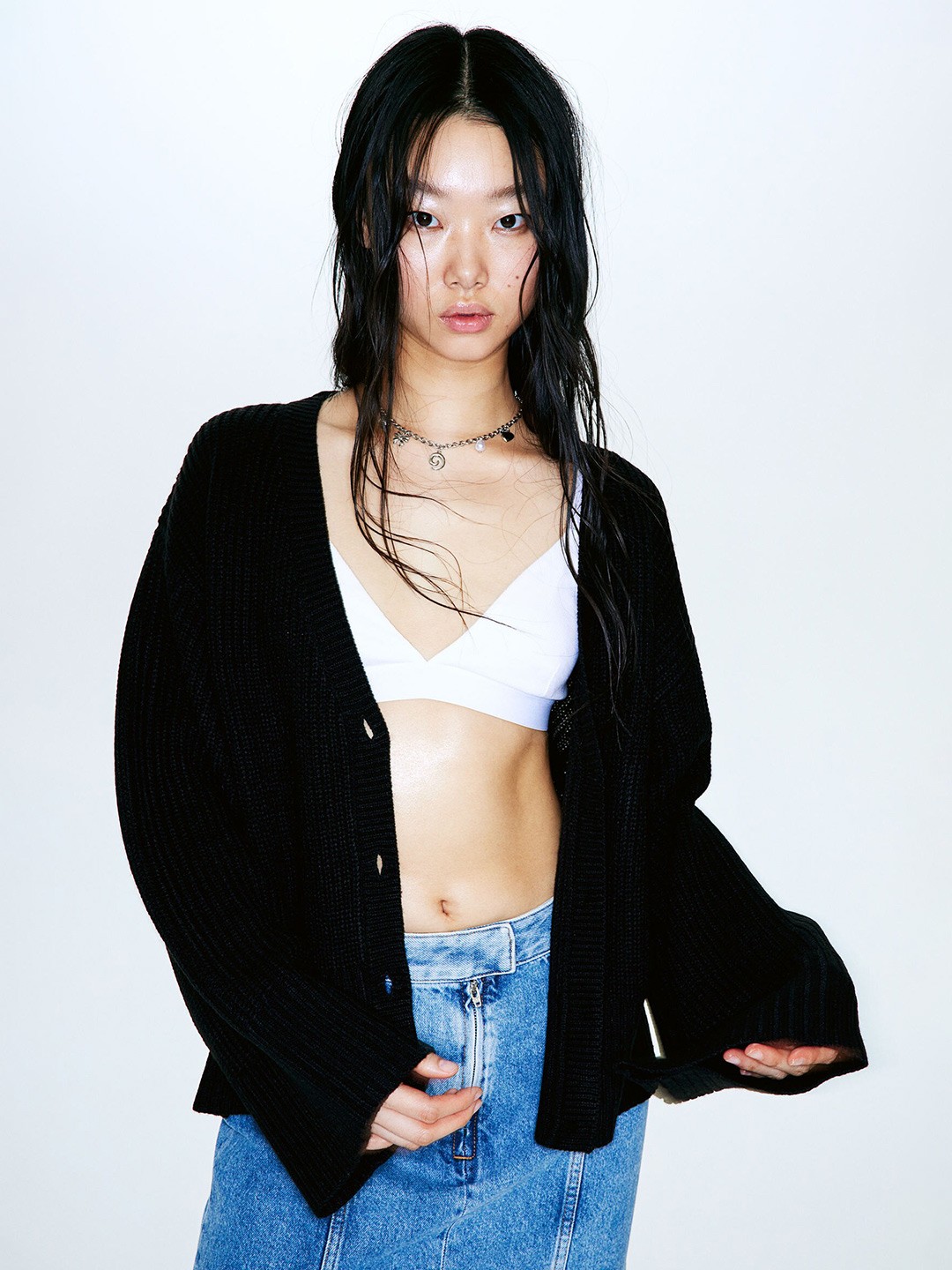 

H&M Acrylic Cardigan, Black