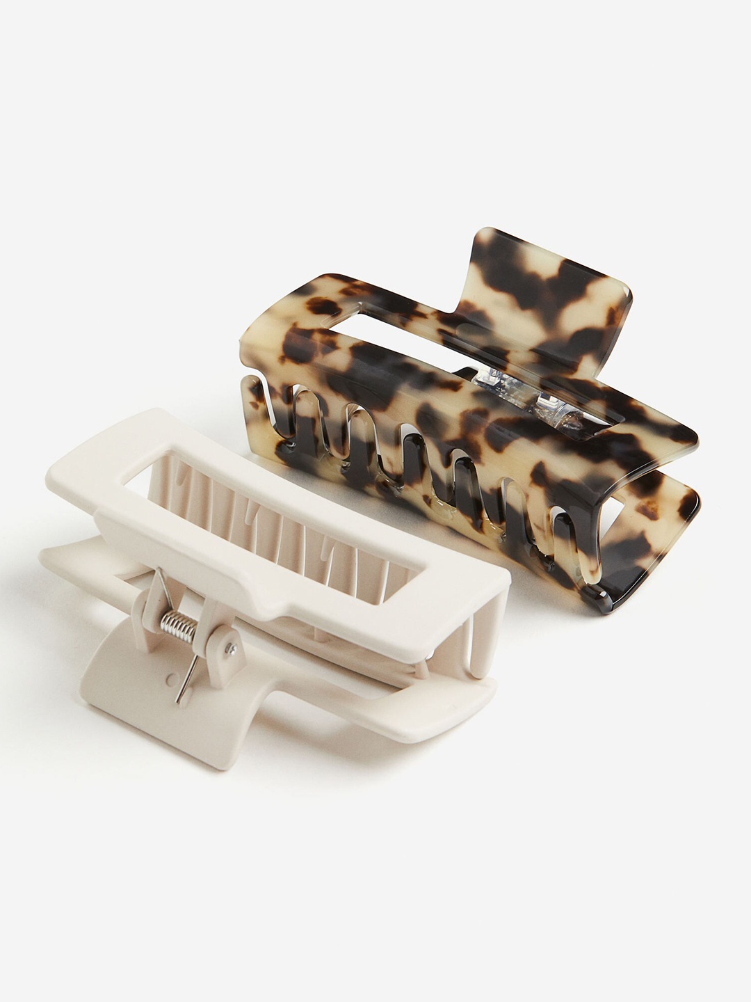

H&M 2-Pack Hair Claws, White