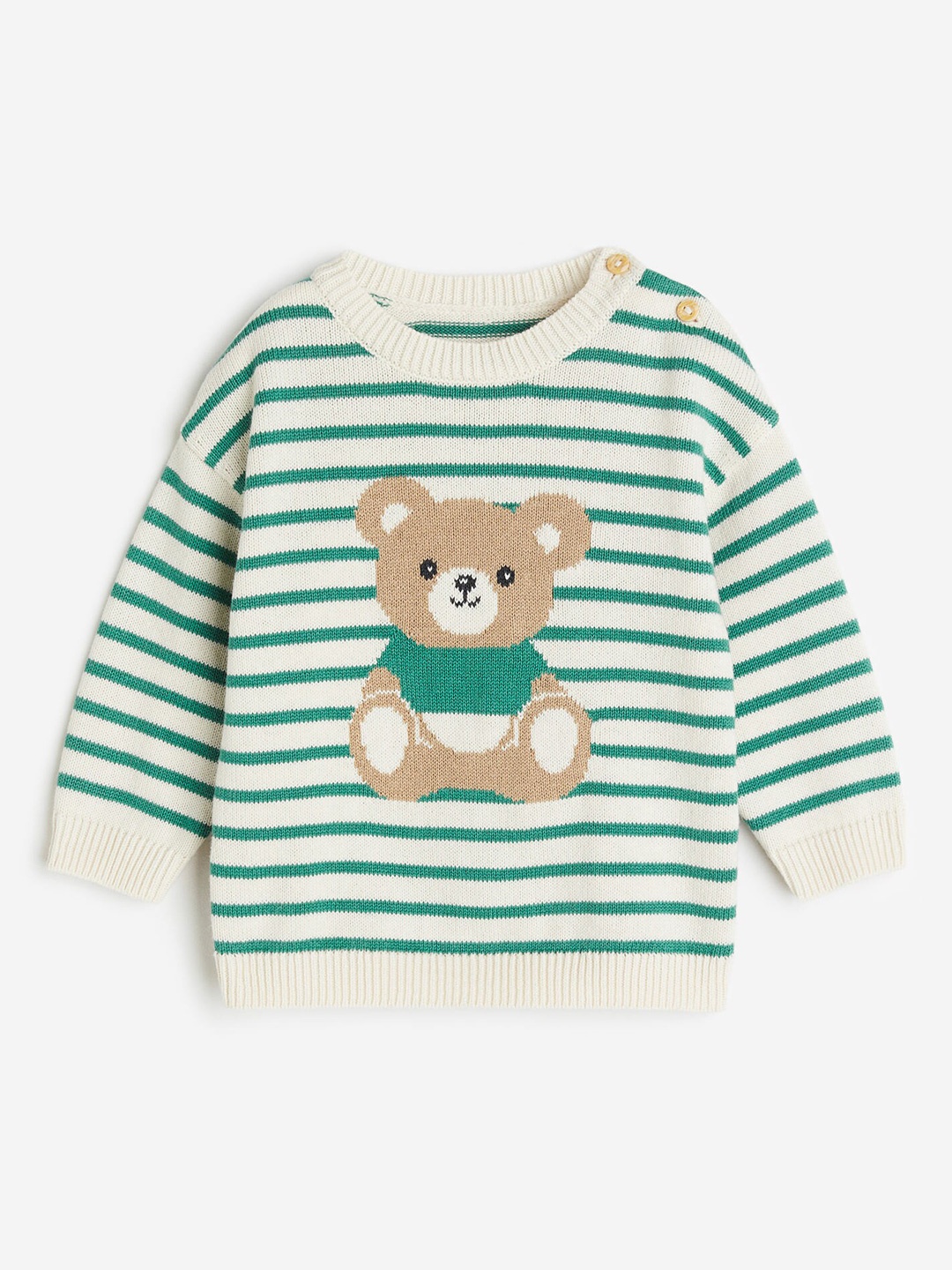 

H&M Boys Cotton Jumper, Beige