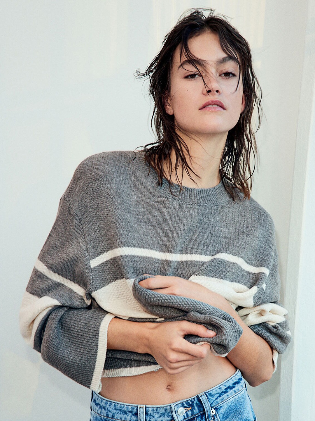 

H&M Acrylic Jumper, Grey