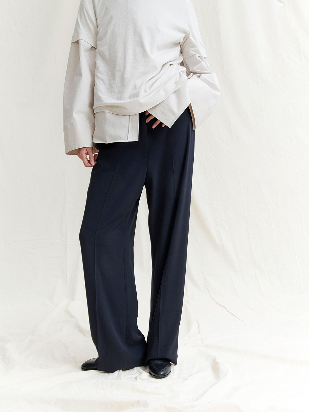 

H&M Women Wide Trousers, Blue