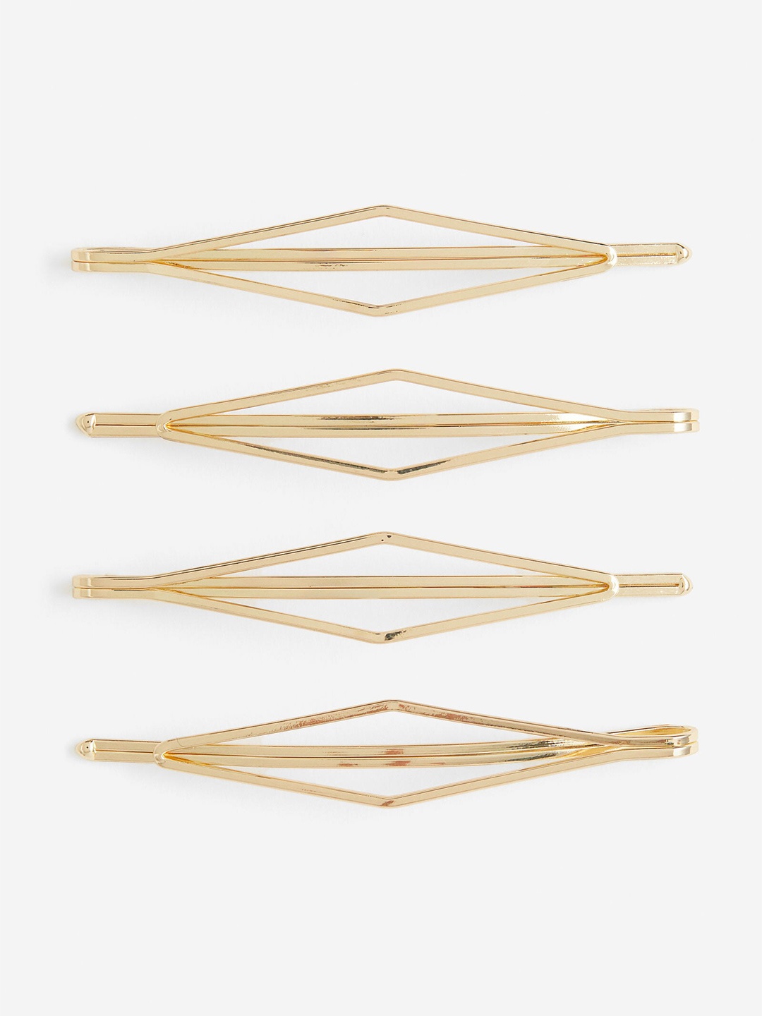 

H&M 4-Pack Hair Grips, Gold