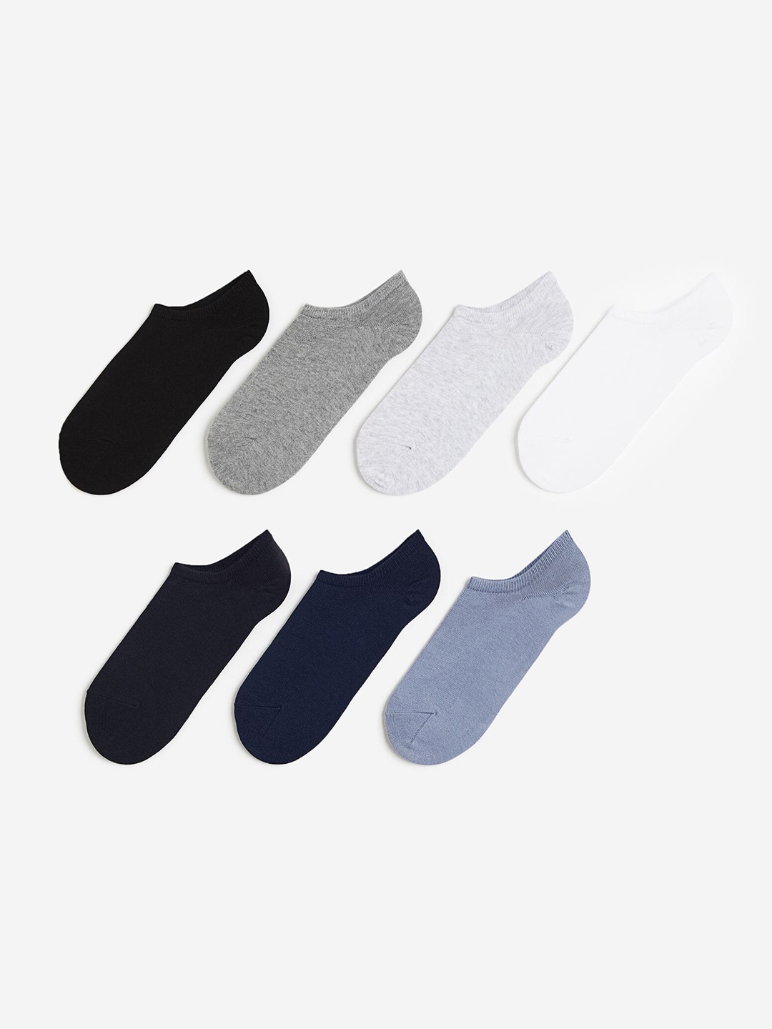 

H&M Men 7-Pack Trainer Socks, Blue
